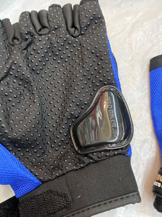 ถุงมือ-pro-biker-size-xxl-ครึ่งนิ้ว-สีน้ำเงิน