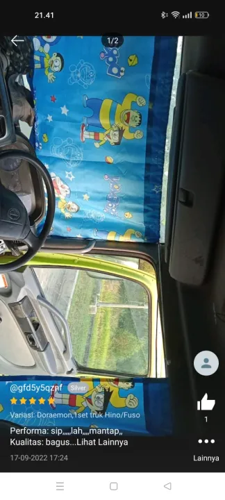Tirai kaca depan mobil truk Fuso Hino sejenisnya | Lazada Indonesia