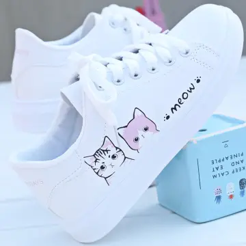 White hot sale cat shoes