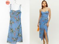 เดรสกระโปรง Blue Shawn Long Dress ??