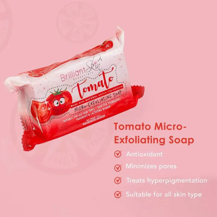 BRILLIANT SKIN TOMATO SOAP Lazada PH
