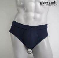 Pierre cardin รุ่น PC-323-NB กางเกงในทรง Brife สีกรม ขอบ Spandex ผ้า Cotton 100% 1Pack 2 ตัว สินค้าพร้อมส่งทุกรายการ