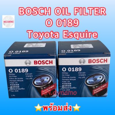 Bosch Oil Filter O 0189 TOYOTA ESQUIRE กรองน้ำมันเครื่องสำหรับรถยนต์