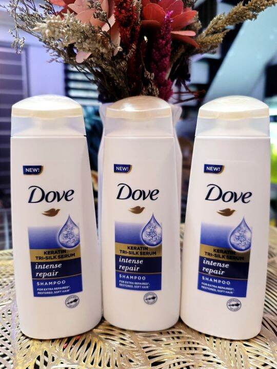 Dove Shampoo Keratin TriSilk Serum Intense Repair 170ml Lazada PH