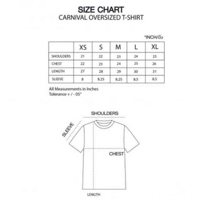 ของแท้-เสื้อยืดcarnival-spring-summer-2023-vandalism-สีดำ-size-m-อก50