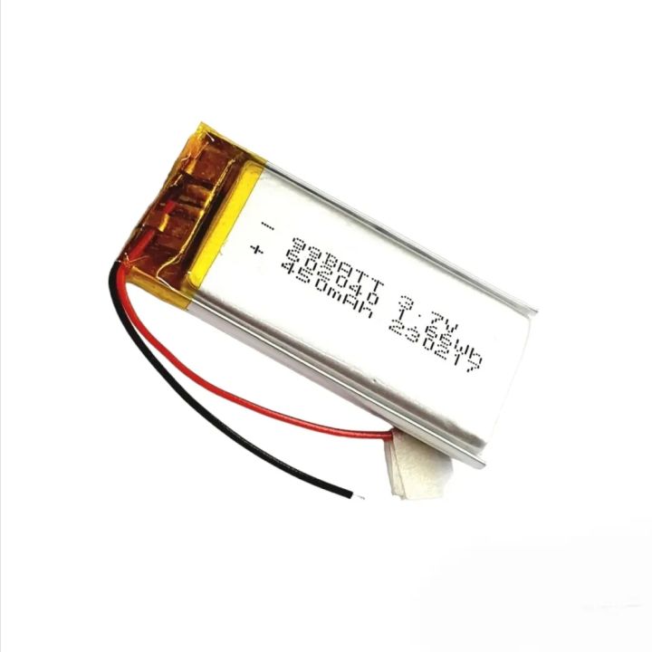 602040-450mah-3-7v-battery-แบตเตอรี่-lithium-lon-polymer-li-lon-mp3-mp4-gps-bluetooh-กล้องติดหน้ารถ-แบตลำโพง-แบตกล้อง-แบตหูฟัง-stere-diy-มีประกัน-จัดส่งเร็ว-เก็บเงินปลายทาง