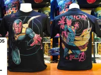 เสื้อMarvel ลิขสิทธิ์แท้ ลายวิสชั่น สีดำ (MX-005)