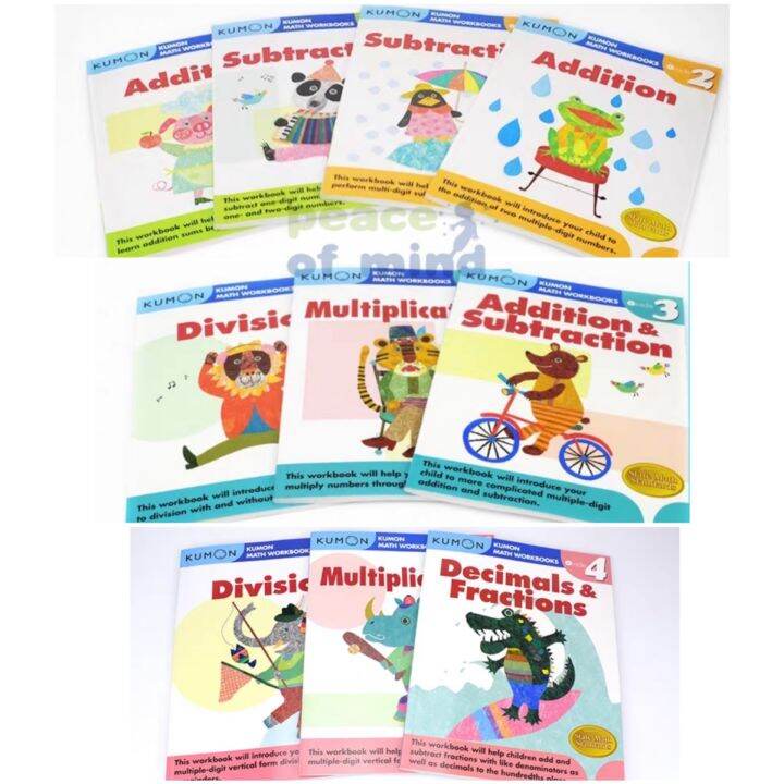 Kumon Math Workbooks (Grade 1 - Grade 4) | Lazada