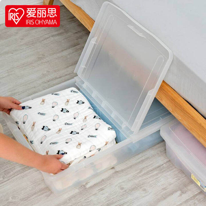 IRIS Storage Box under Bed Plastic Storage Box with Lid Alice Clothes