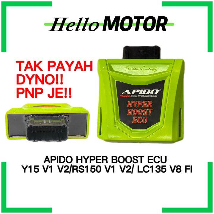 Apido Racing Hyper Boost ECU PNP No Dyno RS150 LC135 V8 RSX150 Y15ZR ...