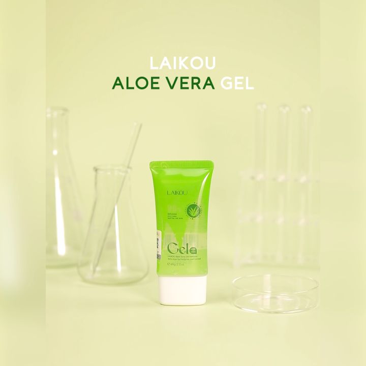 Reducing Acne Shrink Pore Aloe Vera Gel Laikou Moisturizing Smoothing Soothe Skin Redness 8372