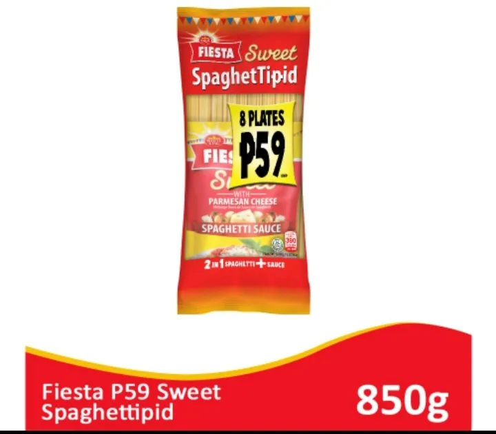Fiesta P59 Sweet Spaghettipid Fiesta Spaghetti Pasta 350g + Fiesta