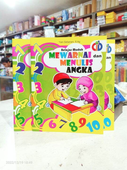 Buku Belajar Mudah Mewarnai Dan Menulis Angka | Lazada Indonesia