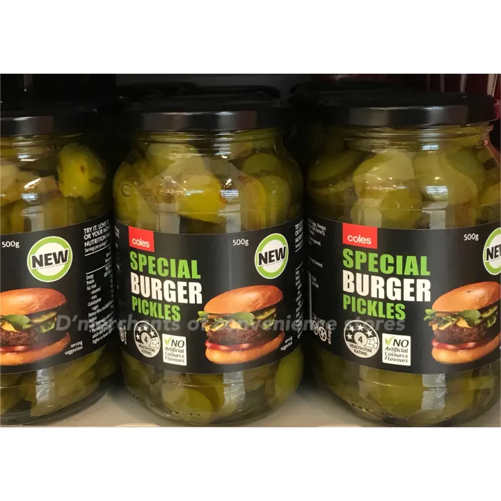 Coles Special Burger Pickles 500g Lazada