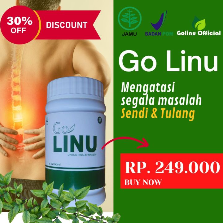 GOLINU 50 Kapsul Obat Pegal Linu Dan Nyeri Sendi - Obat Asam Urat ...