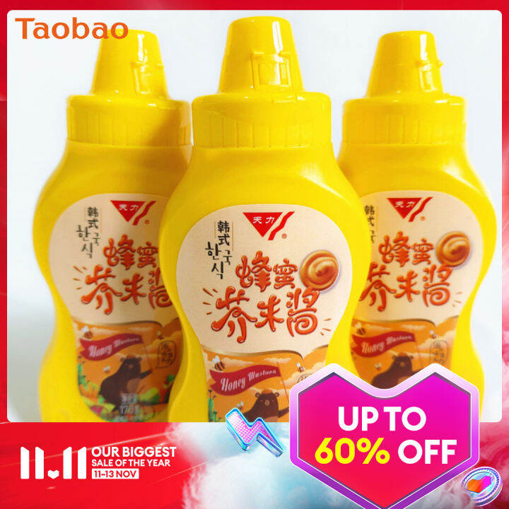 Tianli Korean Style Honey Mustard Sauce 170G Bottle Horseradish