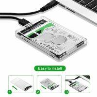 High Speed 2.5" Transparent Case USB 3.0 SATA Box HDD Hard Disk Drive External HDD Enclosure Tool Support 2TB SDD Caddy