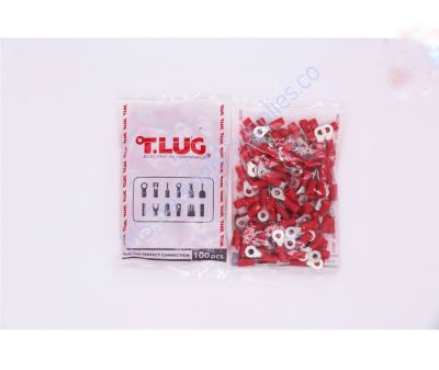 หางปลากลมหุ้ม T-LUG รุ่น RF 1.5-3 / RF 1.5-4 / RF 1.5-5(แพ็ค100 ชิ้น)สีแดง
Insulated Ring Terminal หางปลากลมหุ้ม RF1.5-3 TLUG ใช้กับสาย 1.5 sq.mm(100 ชิ้น/ห่อ)รหัสสินค้า RF1.5-3