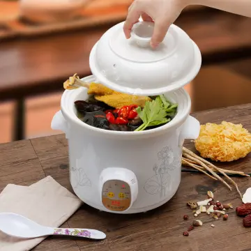 Health Care Stewpot Electric Ceramic Crock Pot Slow Cooker Stew