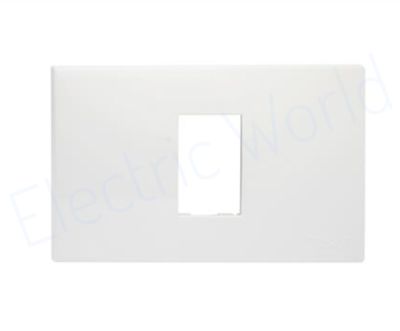 Haco W1112&nbsp;หน้ากาก 1 ช่อง HACO W1111 สีขาว&nbsp;W1112A W1113 Gang Frame 1/2/3 Center Frame White Colour