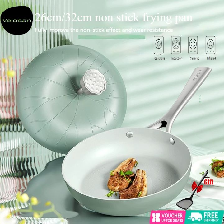 Style Rice Stone Pan Non-stick Frying Pan With Anti-Scalding Handle Frying  Pan Cooker Kitchen Tools