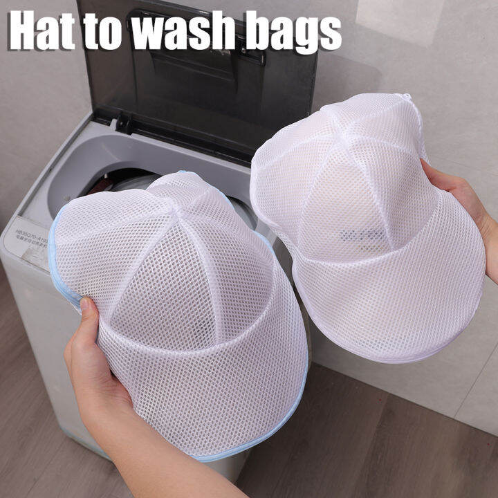 Hat Mesh Washing Bag Washing Machine Hat Wash Protector with Support
