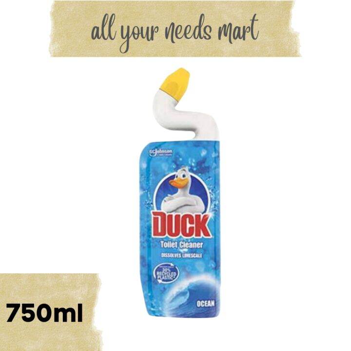 Duck Toilet Cleaner • Dissolves Limescale 5in1 • Ocean • 750ml Lazada PH