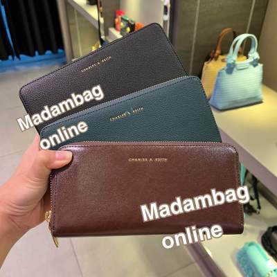 Charles Keith Zipper Long Wallet กระเป๋าสตางค์ใบยาวซิปรอบ