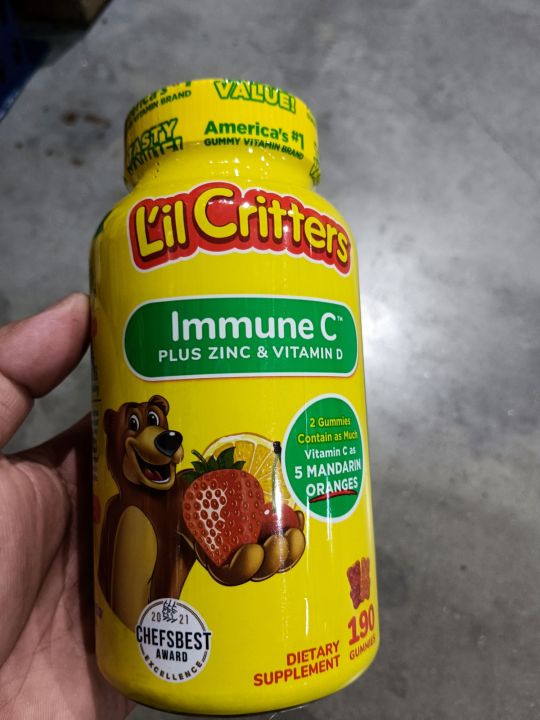 LITTLE CRITTERS IMMUNE C PLUS ZINC AND VITAMIN D 190 GUMMIES | Lazada PH