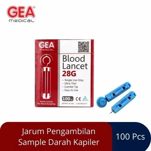 Blood lancet 28G lancet jarum Gea isi 100 pcs Lazada Indonesia