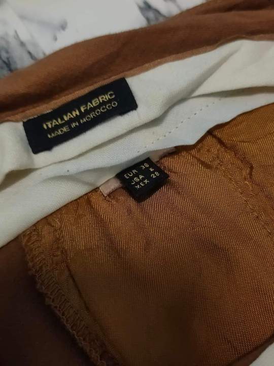 กางเกงitalian-fabricมือสองรอบเอว30นิ้วสะโพก34นิ้วความยาว36นิ้ว