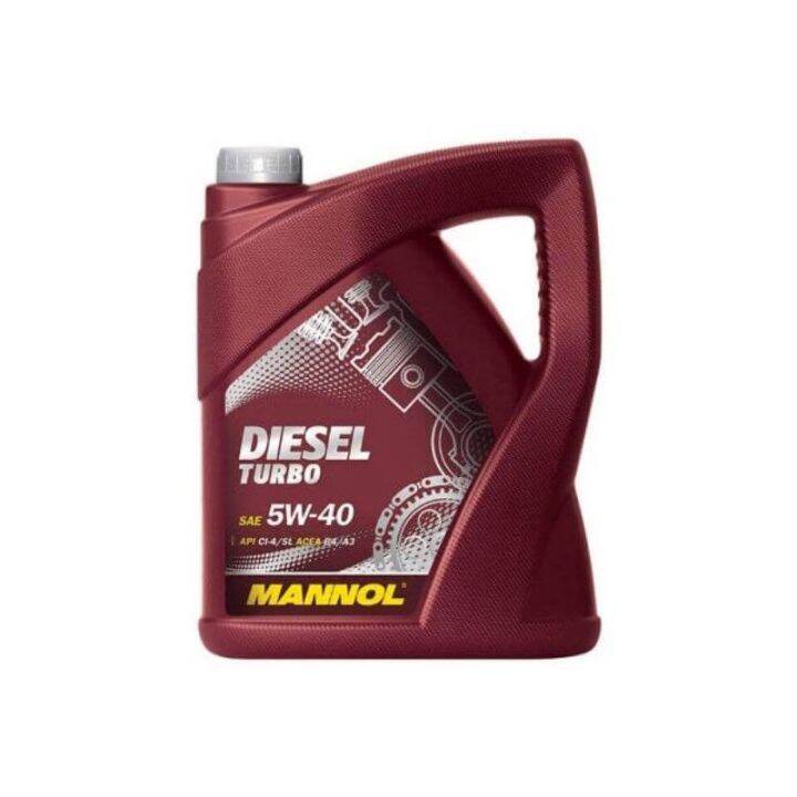 Mannol Diesel Turbo 5W-40 Fully Synthetic 5 Liter Engine Oil | Lazada
