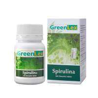 Greenlex Spirulina สาหร่ายสไปรูลิน่า กรีนเล็กซ์200mg. ออร์แกนิค เจ ทานได้ รับประทานวันละ 2-4เม็ด (บรรจุ 250เม็ด)