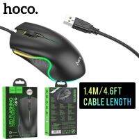 Mouse Gaming LED flashing Hoco GM19 USB cable length 1.4m/4.6ft เม้าส์เกมมิ่ง มีไฟLED ใหม่ล่าสุด2022