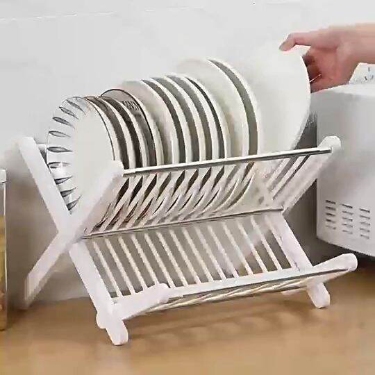 AKAPE - Collapsible Counter Top Drainer Rack for Dishes,Triangular ...