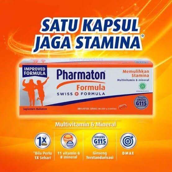 Pharmaton Formula Isi 50 Kapsul | Lazada Indonesia