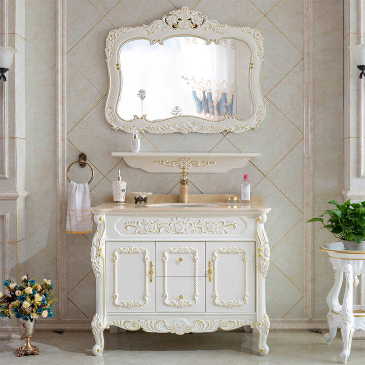 EuropeanStyle Bathroom Oak Bathroom Washbasin Smart