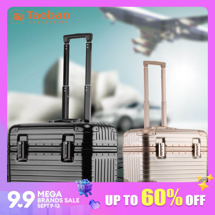 Aluminum Frame Fashion Toolbox 17Inch Captain Boarding Bag Men's and Women's Password Luggage