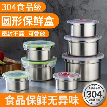 Containers, Stainless Steel Crisper With Lid, Food Grade