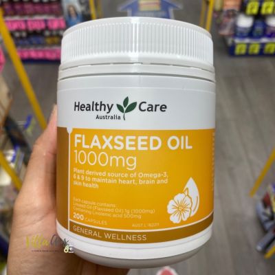 HealthyCare Flaxseed oil 1000mg 200 Capsules