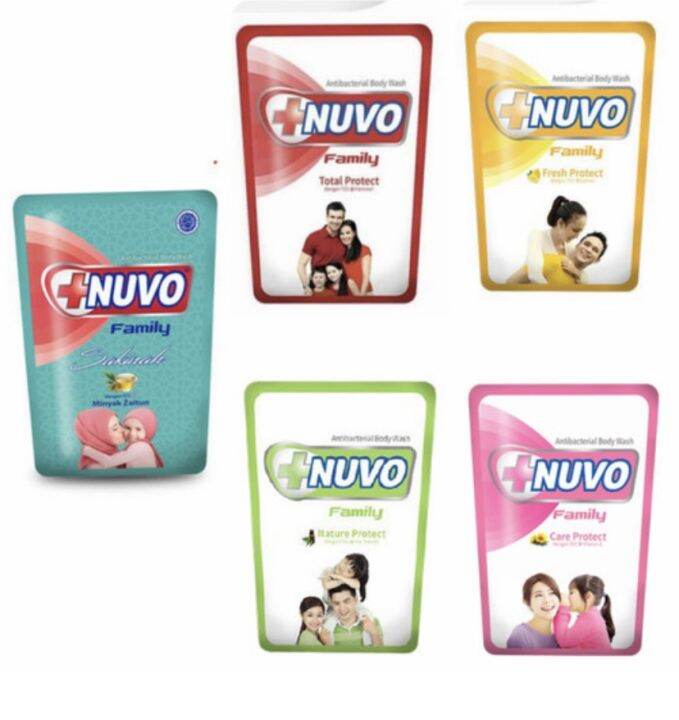 Nuvo AntiBacterial Body Wash Family Total Protect 825mL Lazada Indonesia