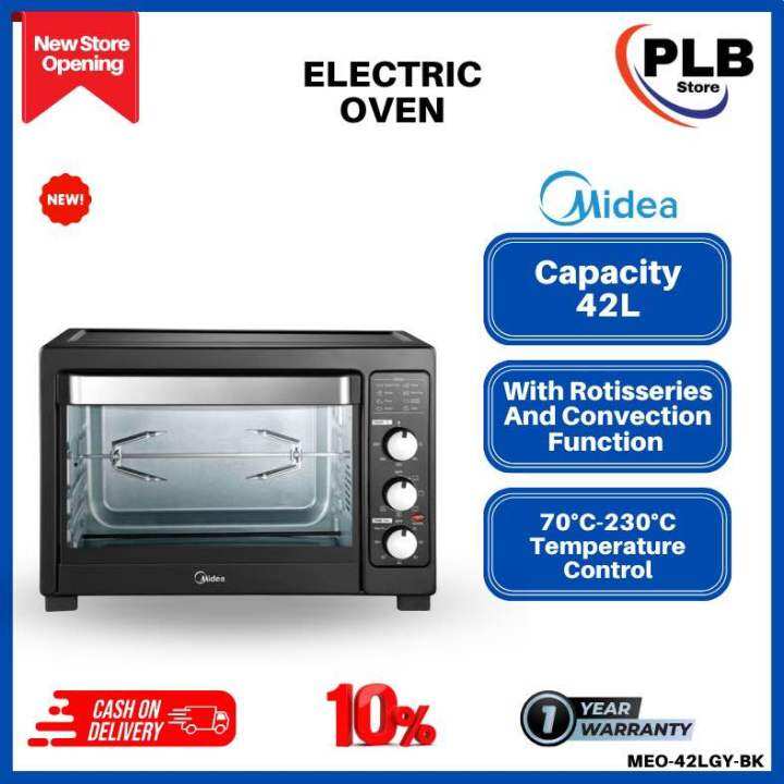 MIDEA ELECTRIC OVEN MEO42LGYBK “42L” Lazada