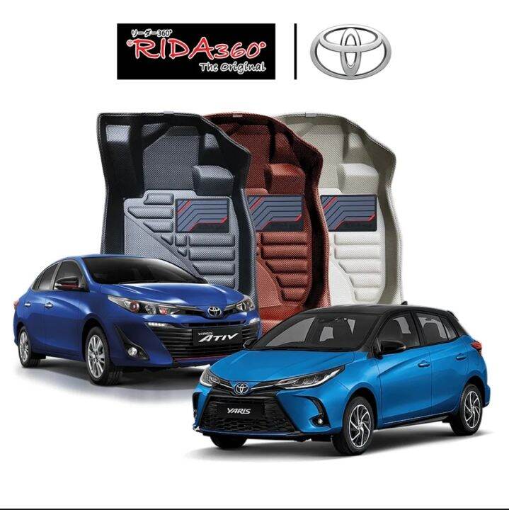 พรมปูพื้นรถยนต์-rida360-yaris-ativ-2018-2021