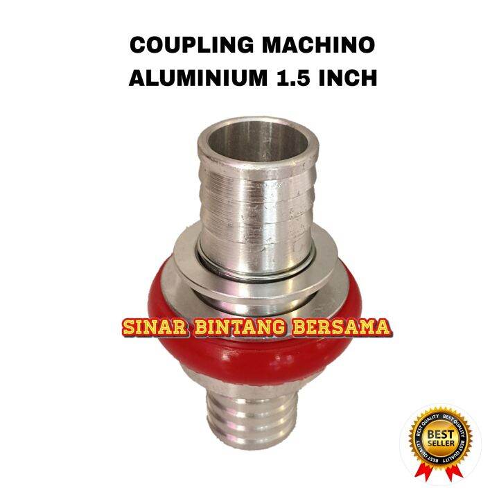 COUPLING MACHINO ALUMINIUM 1.5 INCH | KOPLING SELANG PEMADAM | Lazada ...