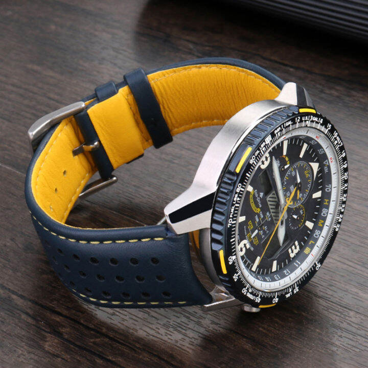 Citizen blue angels top leather strap