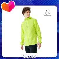 เสื้อแจ็คเก็ตกันลมขณะวิ่งสำหรับผู้ชายรุ่น Run Wind (สีเหลือง neon acid)