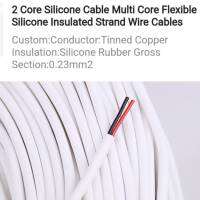 2 core silicone cable 0.23mm2