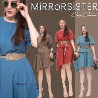 ?ป้าย Mirrorsister​ เดรสแขนสั้น แขนตุ๊กตาน่ารัก มาพร้อมเข็มขัดสุดเก๋