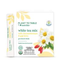 ชาออแกนิคแท้ 100% เครื่องดื่มผงชาขาว ผสมดอกเก๊กฮวยและ
โกจิเบอร์รี่ PLANT TO TABLE By Nutrilite กล่องละ 20 ซอง ส่งฟรี?