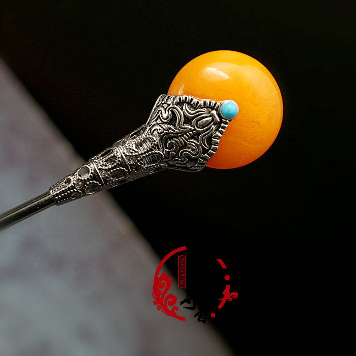 Qianxue พบธูปโบราณผู้ดีสุภาพสตรีเรียบง่ายปิ่นปักผมคลาสสิกเกล้าผมปิ่นปัก